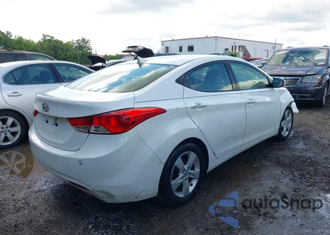 2013 Hyundai Elantra Gls z USA, uszkodzony, nr VIN 5NPDH4AE6DH398335